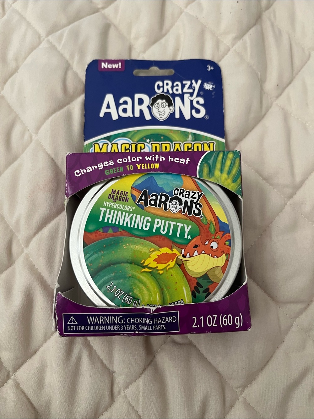 Crazy Aarons Putty 3.2oz~MAGIC DRAGON Changes color with heat NEW